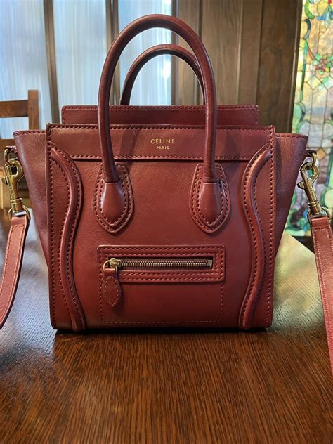 celine luggage bag burgundy|top 10 Celine handbags.